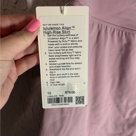NWT Lululemon Align HR Skirt - Picture 5 of 5